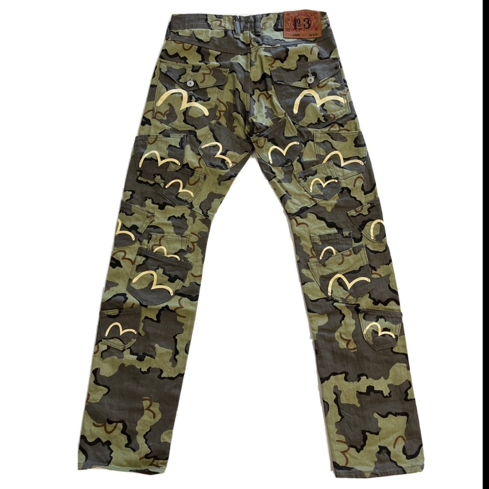 Evisu Multi-pocket Camo Jeans